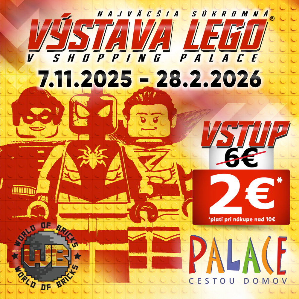 🧱 Najväčšia súkromná LEGO® výstava v Shopping Palace!